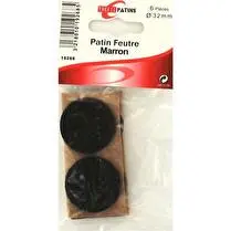 Trefilaction, Patin feutre 032mm marron x6
