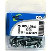 Trefilaction, BOULON POELIER AZ 4,0X20