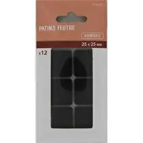 Trefilaction, PATIN FEUTRE 25X25 MARR PLA 12