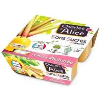 Charles & Alice, Dessert fruitier pomme rhubarbe