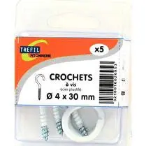 Trefilaction, CROCHET PLASTIFIE 4,0X30
