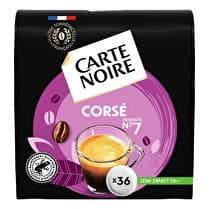 CARTE NOIRE Dosettes café corsé n°6 x36