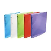 Exacompta, Classeur xl d 40 mm 4 anneaux pp transparent crystal