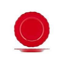 COSY & TRENDY Assiette dessert rouge brillant juliet diamètre 21.6 cm