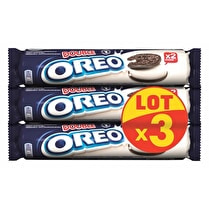 Oréo, Biscuits cacaotés fourrés double crème