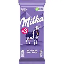 Milka, Tablettes chocolat au lait