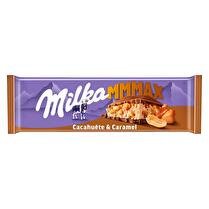 MILKA Tablette chocolat cacahuètes caramel