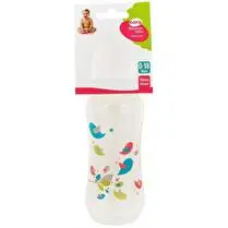 Cora, Biberon cintré 240ml tétine silicone polypropylène tree birds
