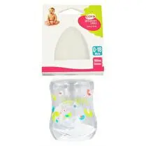 Cora, Biberon 120ml tétine silicone débit variable décor tree birds