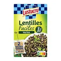 Lustucru, Lentilles vertes en sachet x 2
