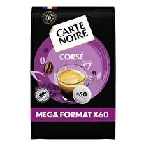 Carte noire, Dosettes café corsé intensité 7  x 60