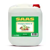 Saas, Vinaigre d'alcool blanc cristal 6°