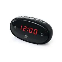 NEW ONE, Radio réveil CR100 Tuner FM PLL avec 20 présélections, double alarme par radio ou sonnerie, fonction répétition d'alarme, sommeil