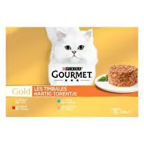 Gourmet, Repas pour chat Timbales 4 Variétés