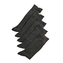 Dim, Mi Chaussettes unies x 5 coloris Gris moyen, taille 39/42