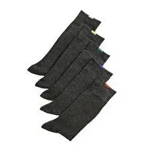 Dim, Mi Chaussettes unies x 5 coloris Gris moyen, taille 43/46