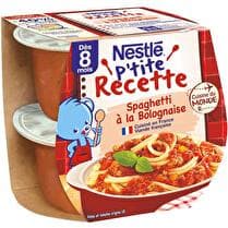 NESTLÉ P'tite recette - Spaghetti à la bolognaise dès 8 mois