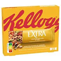 Kellogg's, Extra   Barre généreuse amandes grillées et miel x 4