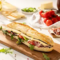Votre rayon propose, Sandwich raclette et jambon sec saveur