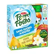 Materne, Pom'potes pomme poire vanille sans sucres ajoutés 4x90g
