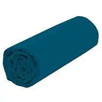 Influx, drap housse 90x190 bleu canard