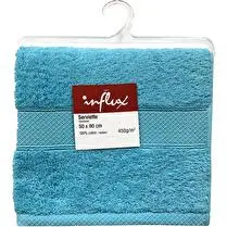 Influx, Serviette 50x90, 450 gr/m², coloris turquoise