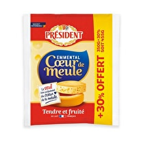 Président, Emmental coeur de meule 350 g + 30% offert