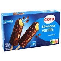 CORA Bâtonnets glacés vanille
