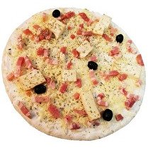 FABRIQUÉ DANS NOS ATELIERS Pizza munster lardons