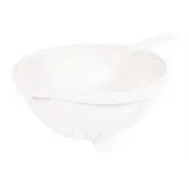 Eda, Passoire simple avec manche    Contenance env. 3 l  Dim. : ø 25 x h 12,5 cm coloris blanc - x 1