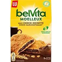 Lu, Belvita -  Petit déjeuner moelleux coeur gourmand choco noisettes