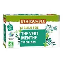 Ethiquable, Thé vert à la menthe  BIO x20