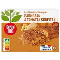 Céréal bio, Galette boulghour de blé Parmesan & tomates confites BIO