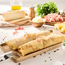 Fabriqué dans nos ateliers, Crêpes Maroilles et lardons x2