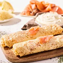 Fabriqué dans nos ateliers, Crêpes au saumon x 2