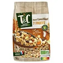 Terres et Céréales, Muesli croustillant 7 fruits BIO