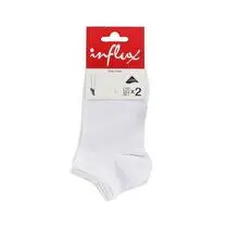 Influx, Socquettes invisibles  x 2 uni microfibre, Blanc, 37/41