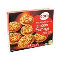 CORA Mini pizza feu de bois jambon fromage