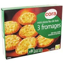 CORA Mini pizzas 3 fromages