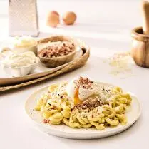 Fabriqué dans nos ateliers, Pâtes carbonara revisitées