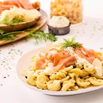 Fabriqué dans nos ateliers, Pâtes au saumon