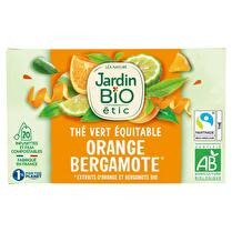 JARDIN BIO ÉTIC Thé vert orange bergamote 30g jardin bio Equitable