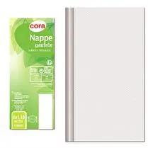 Cora, Nappe chevron blanc  6m x 1,18m