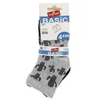 Influx, Socquettes x 5 fantaisie, cactus, 37/41