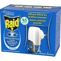 Raid, Diffuseur électrique liquide  45 nuits