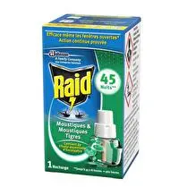 Raid, Recharge électrique liquide  45 nuits eucalyptus