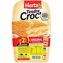 HERTA Tendre croc' sans croûte - Lot de 2 + 1 offerte