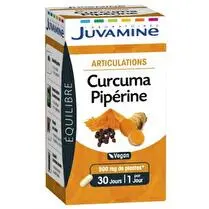 Juvamine, Curcuma pipérine, articulations - 30 comprimés