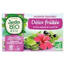 Jardin bio étic, Infusion détox fruitée saveur cassis BIO x20