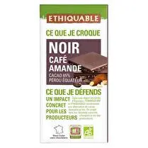 Ethiquable, Chocolat noir café amande Pérou/Haïti BIO